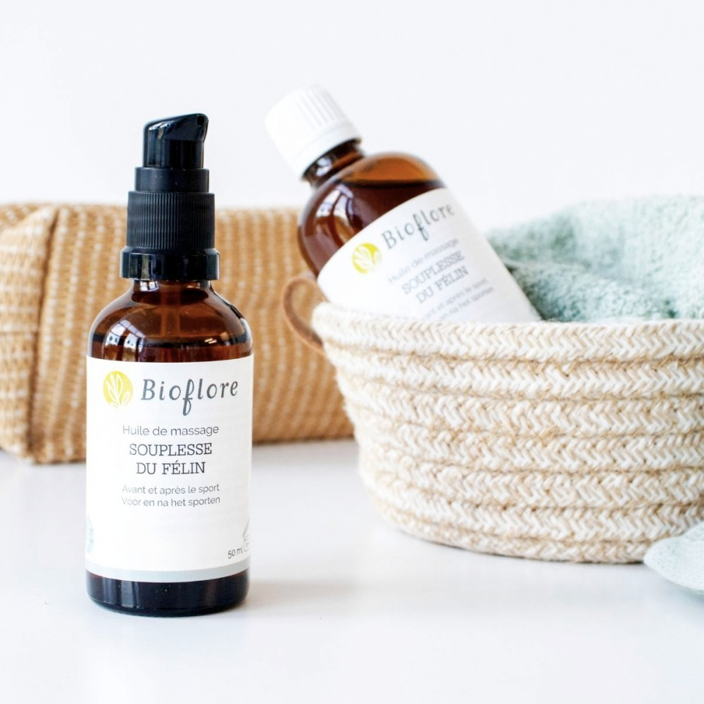 Bioflore - Huile de massage Bio - La Souplesse du Félin - 50 ml