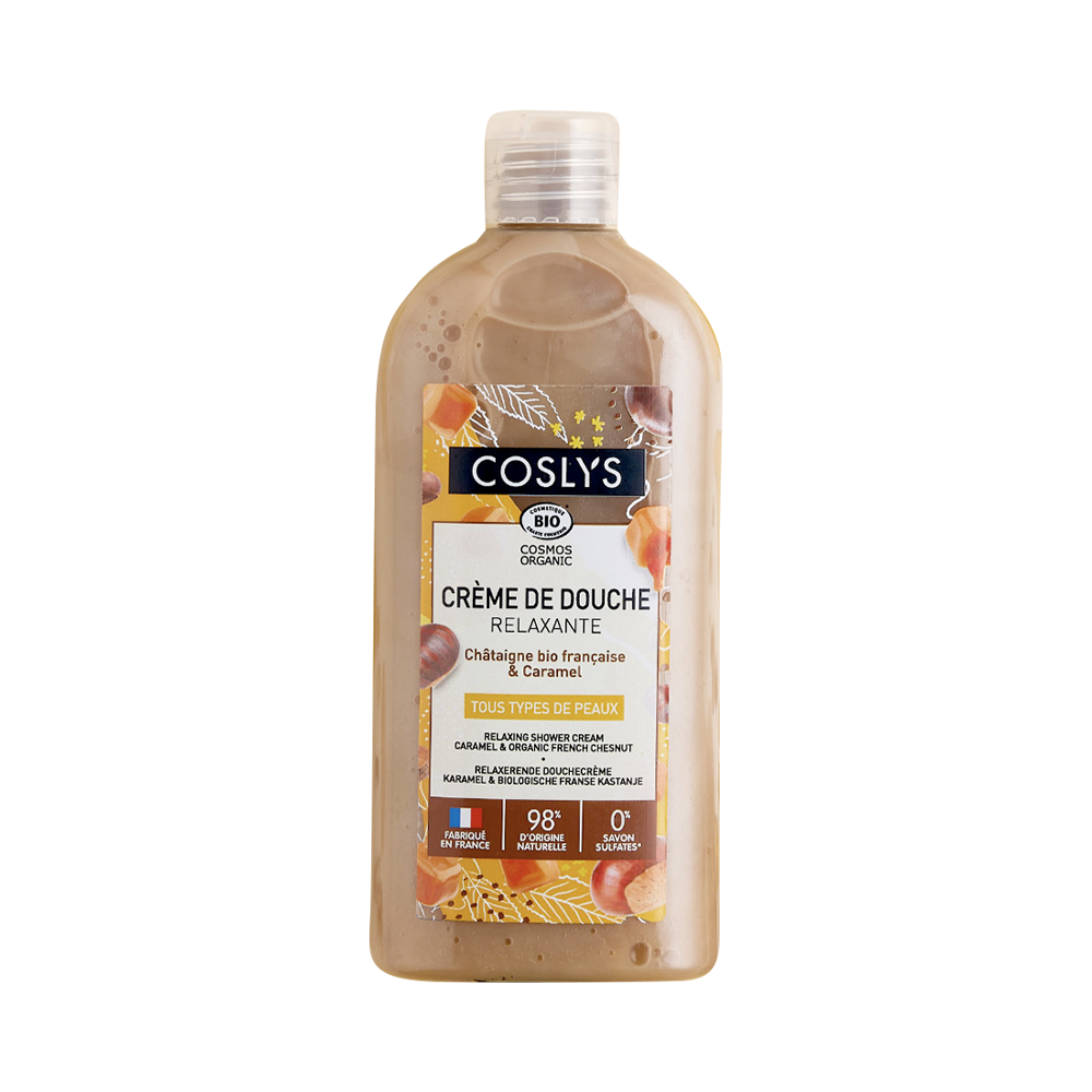 Coslys • Crème de Douche relaxante châtaigne bio et caramel 250ml