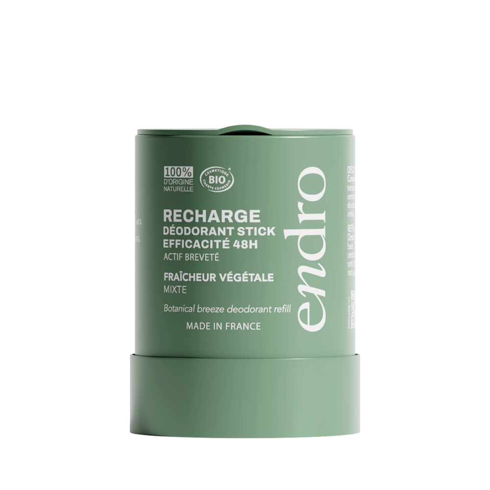 Endro Cosmétiques • Recharge Déodorant Stick 48H - Parfum Fraîcheur Végétale
