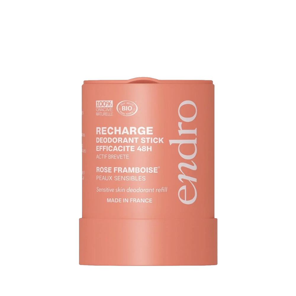 Endro Cosmétiques • Recharge Déodorant Stick 48H - Parfum Rose-Framboise