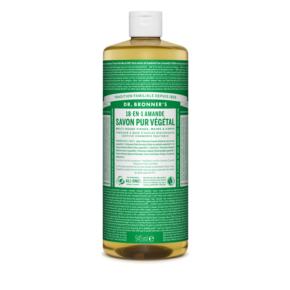 Dr Bronner's - Savon liquide pur végétal - Amande 950 ml