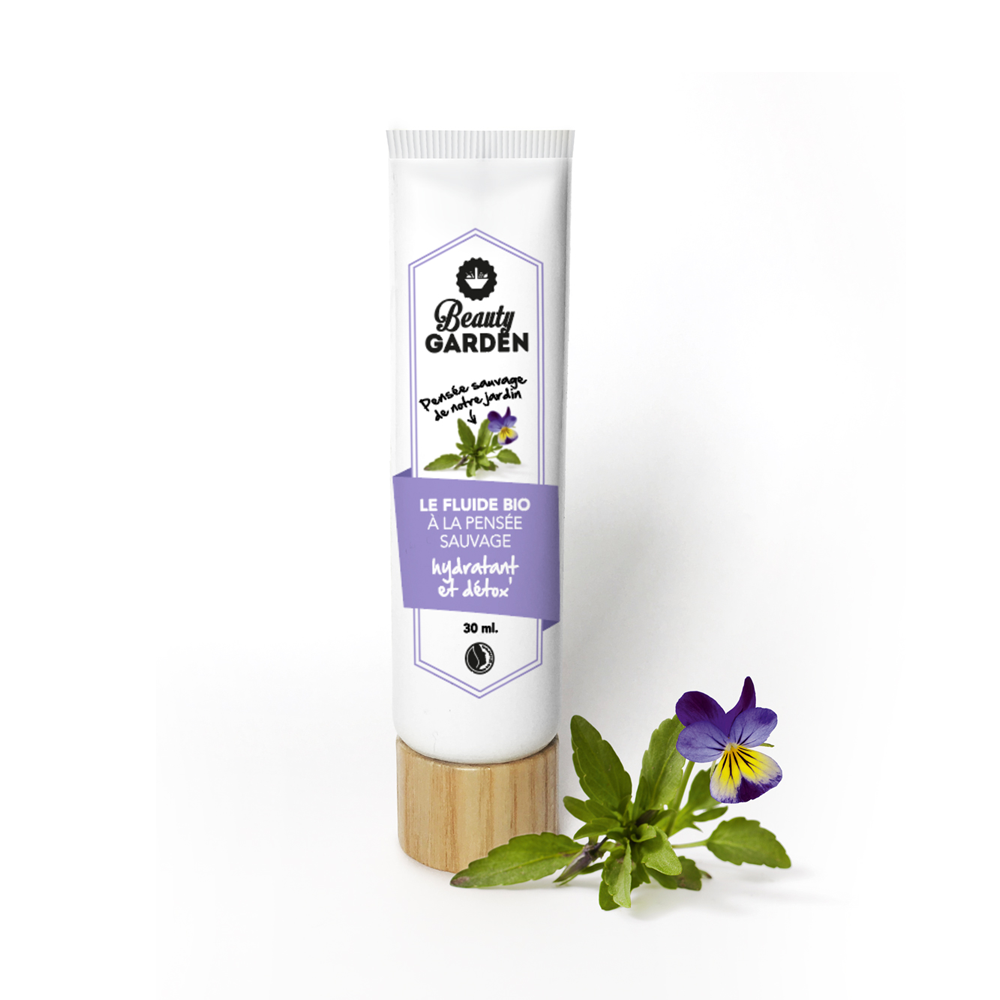 Beauty Garden • Fluide bio hydratant détox à la pensée sauvage