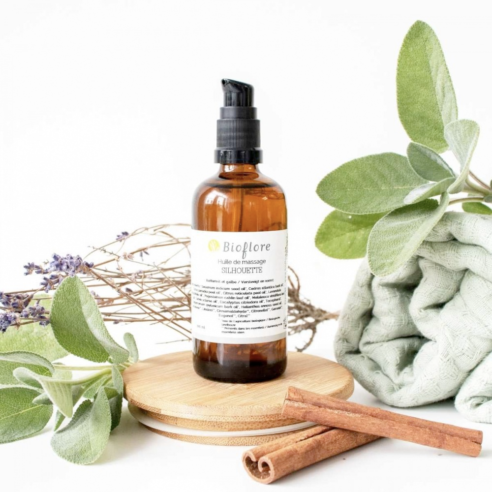 Bioflore - Huile de massage Bio - Silhouette - 100 ml