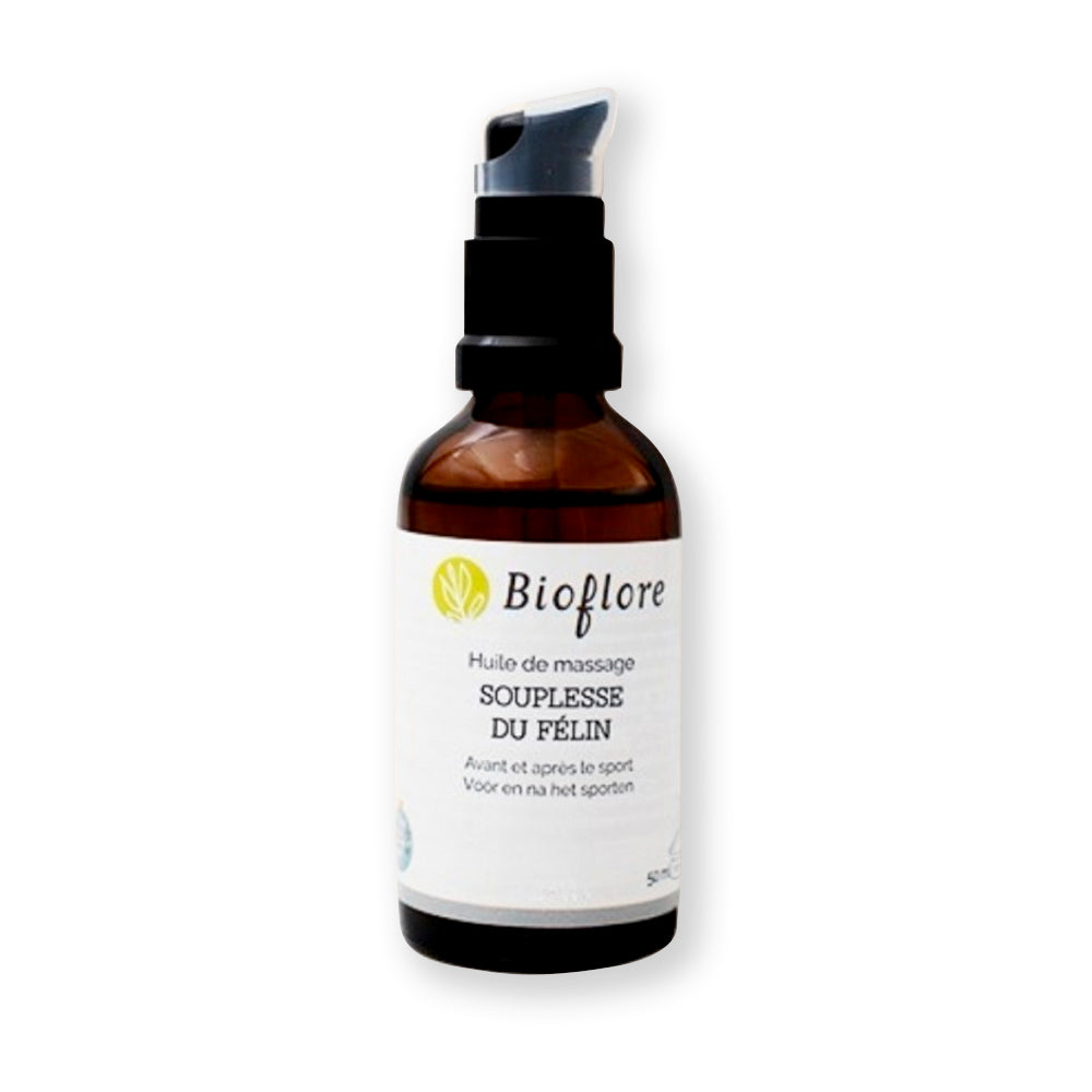Bioflore - Huile de massage Bio - La Souplesse du Félin - 50 ml