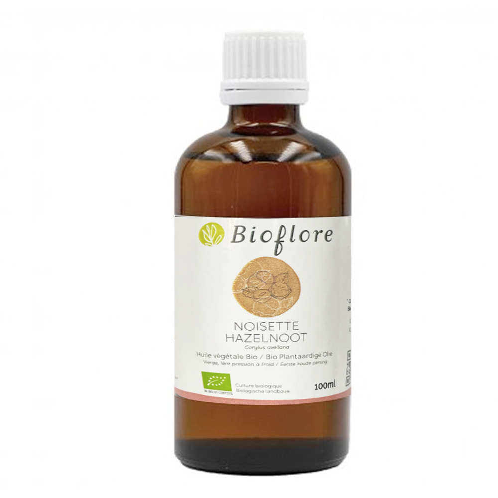 Bioflore - Huile végétale de noisette vierge Bio - 100 ml