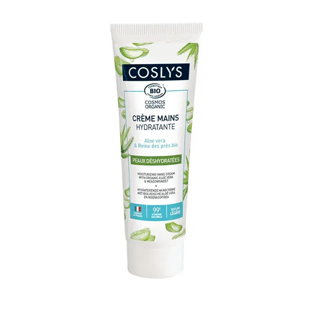 Coslys • Crème mains hydratante aloe vera & reine des prés bio