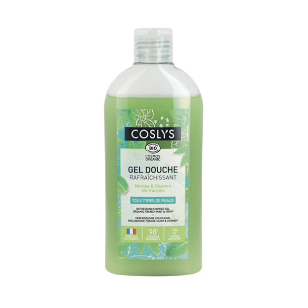 Coslys • Gel Douche rafraîchissant menthe-chanvre 250ml