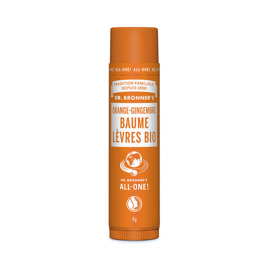 Dr Bronner's - Baume à Lèvres orange gingembre