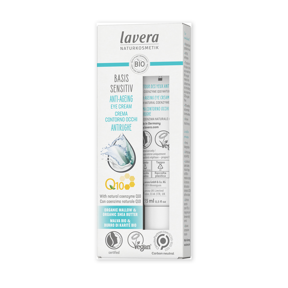 Lavera • Anti-Ageing Eye Cream Q10 / Crème Contour des Yeux Anti-Âge Q10 "Basis Sensitiv"