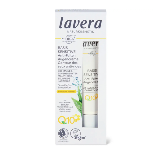 Lavera • Anti-Ageing Eye Cream Q10 / Crème Contour des Yeux Anti-Âge Q10 "Basis Sensitiv"