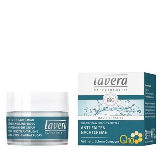 Lavera • Anti-Ageing Night Cream Q10 / Crème de Nuit Anti-Rides Q10 "Basis Sensitiv"