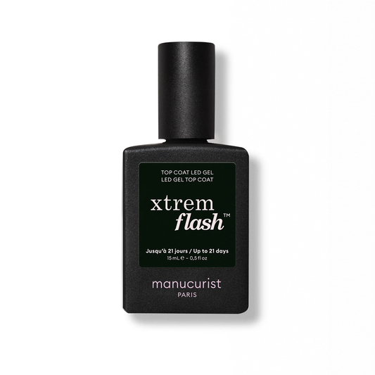 Manucurist • GREEN FLASH Vernis #Top Coat gel Xtrem Flash