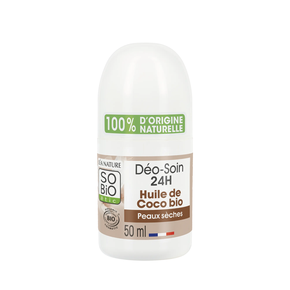 So Bio étic • Déo-soin Protection Huile de Coco Bio - Peaux sèches - Roll-on