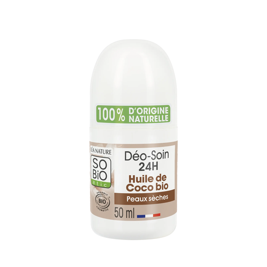 So Bio étic • Déo-soin Protection Huile de Coco Bio - Peaux sèches - Roll-on