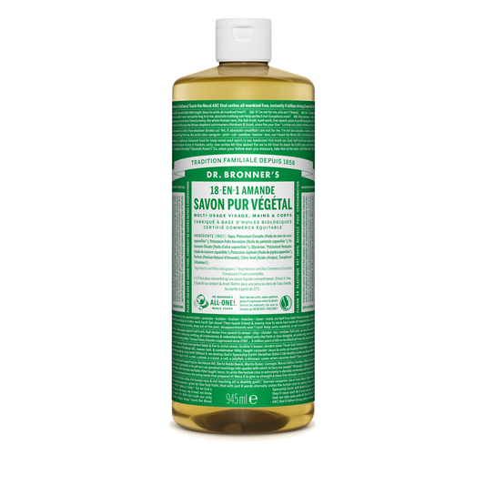 Dr Bronner's - Savon liquide pur végétal - Amande  950 ml