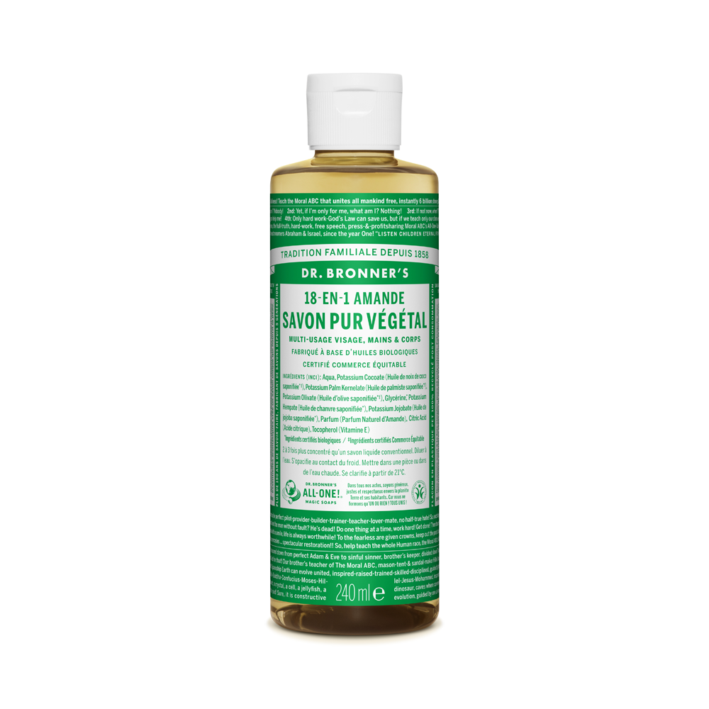 Dr Bronner's - Savon liquide pur végétal - Amande  240 ml