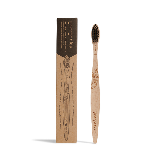 Georganics - Brosse à dents en bois de hêtre FSC poils souples