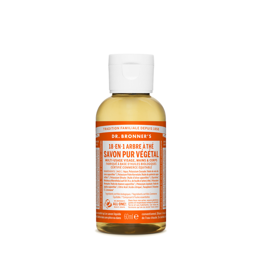 Dr Bronner's • Savon liquide pur végétal - Arbre à thé 60 ml