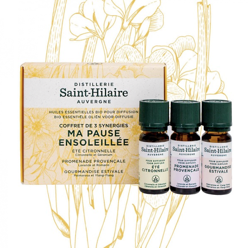 Distillerie Saint-Hilaire Auvergne • Mix Huiles Essentielles "Ma Pause Ensoleillée" (HE)