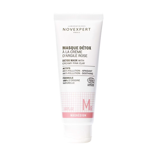 Novexpert - Masque Détox à la crème d'argile rose