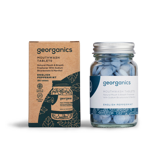 Georganics • Bain de bouche en tablettes - Menthe poivrée anglaise