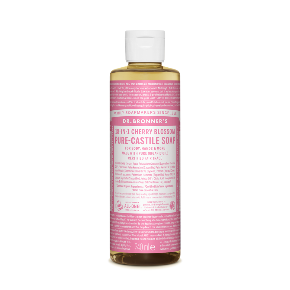 Dr Bronner's - Savon liquide pur végétal - Fleur de Cerisier 240 ml