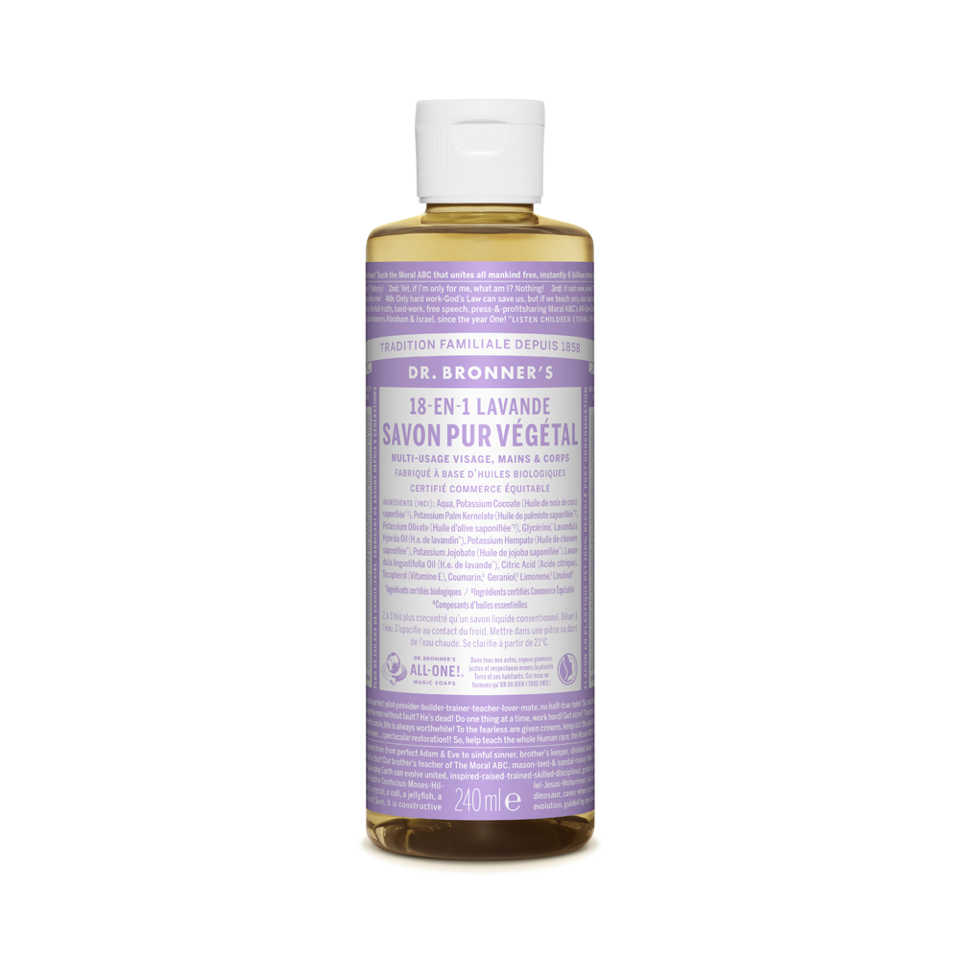 Dr Bronner's - Savon liquide pur végétal - Lavande 240 ml