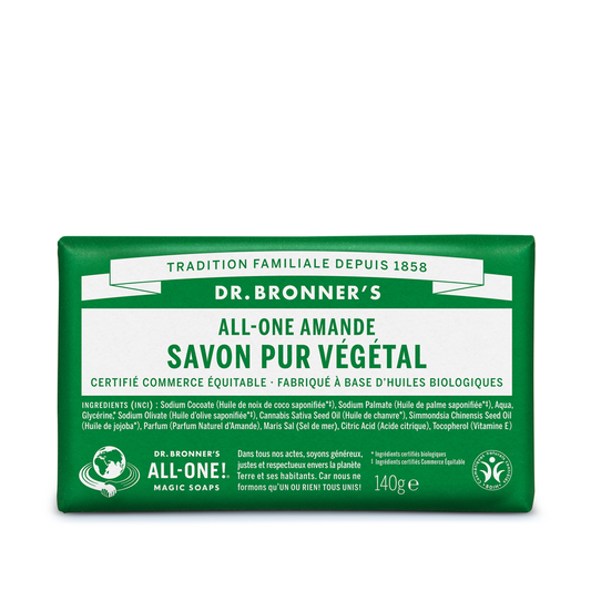 Dr Bronner's - Savon solide amande (140g)