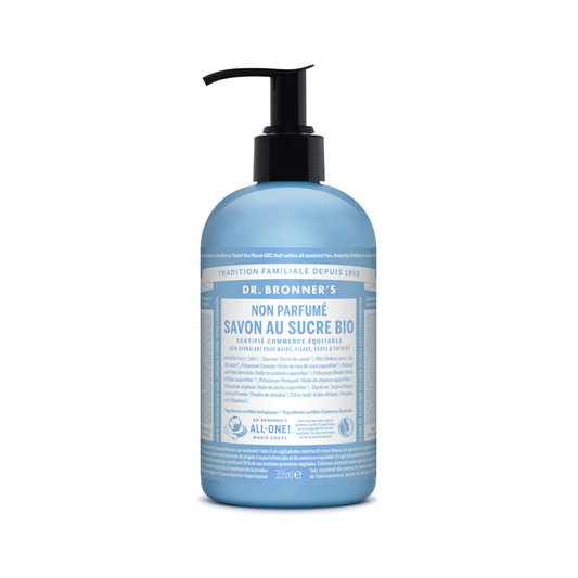 Dr Bronner's - Savon au sucre bio Neutre