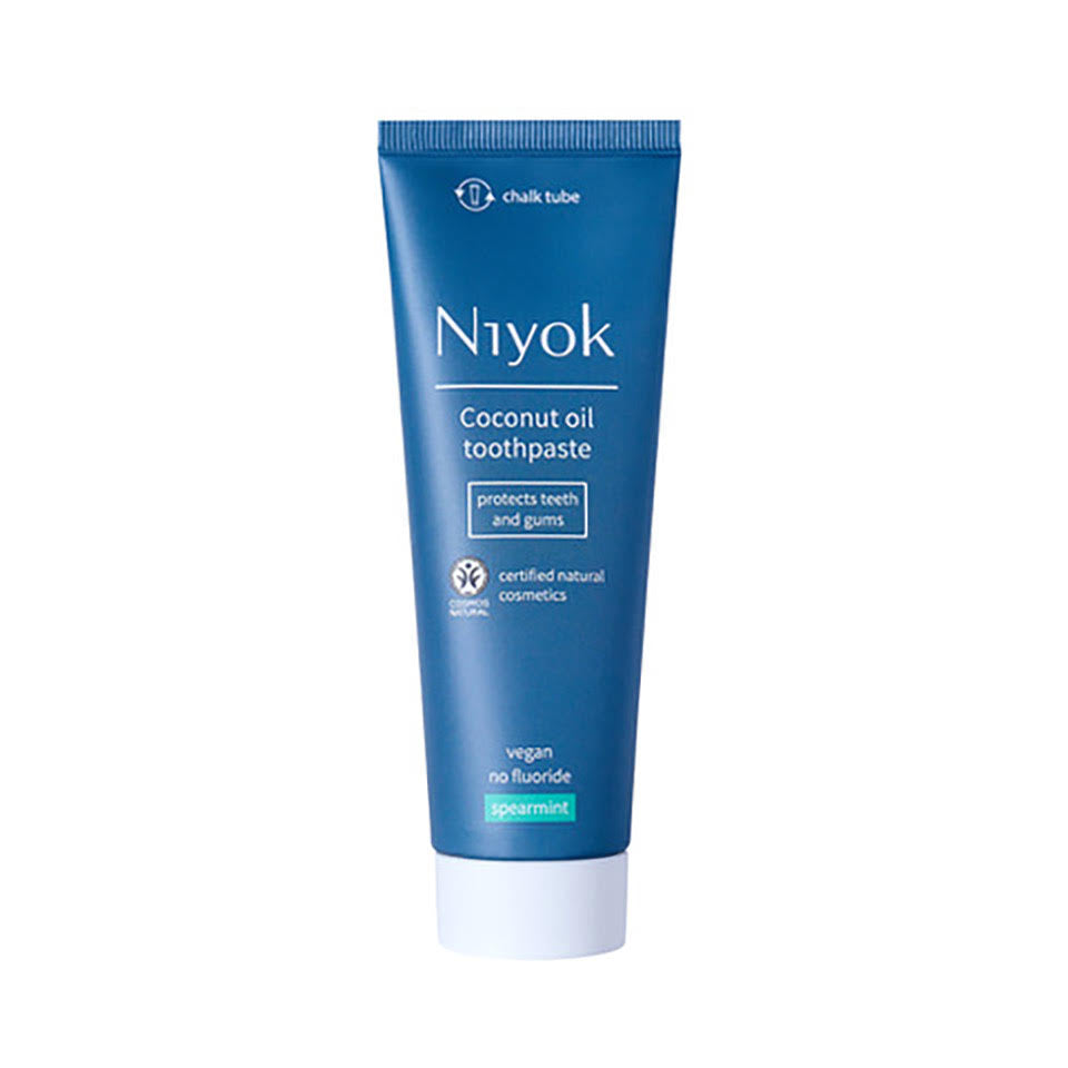 Niyok - Dentifrice à l'Huile de Coco / Menthe verte (sans Fluor)