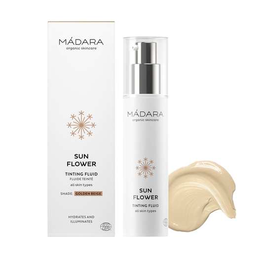 Mádara • Tinting Fluid Sun Flower Golden Beige / Fluide teintant Sun Flower beige doré