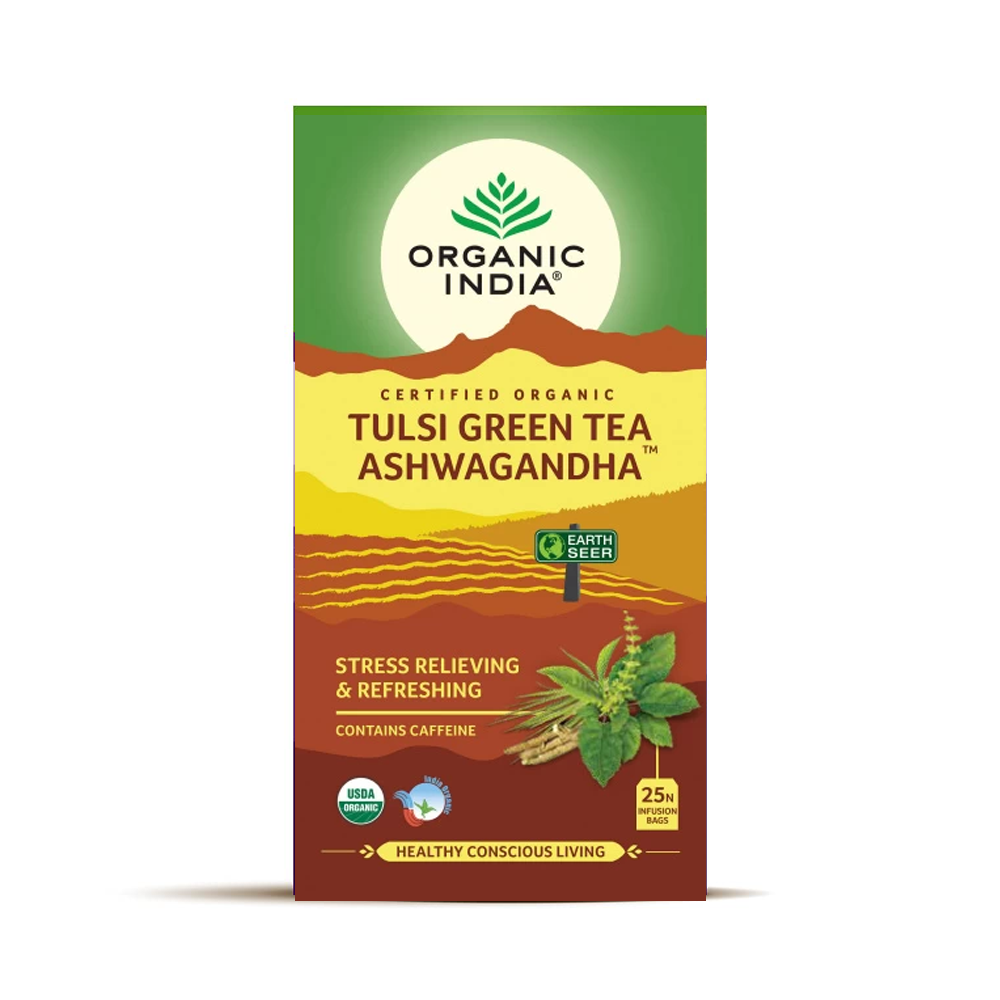 Organic India • Tulsi - Green Tea Ashwagandha